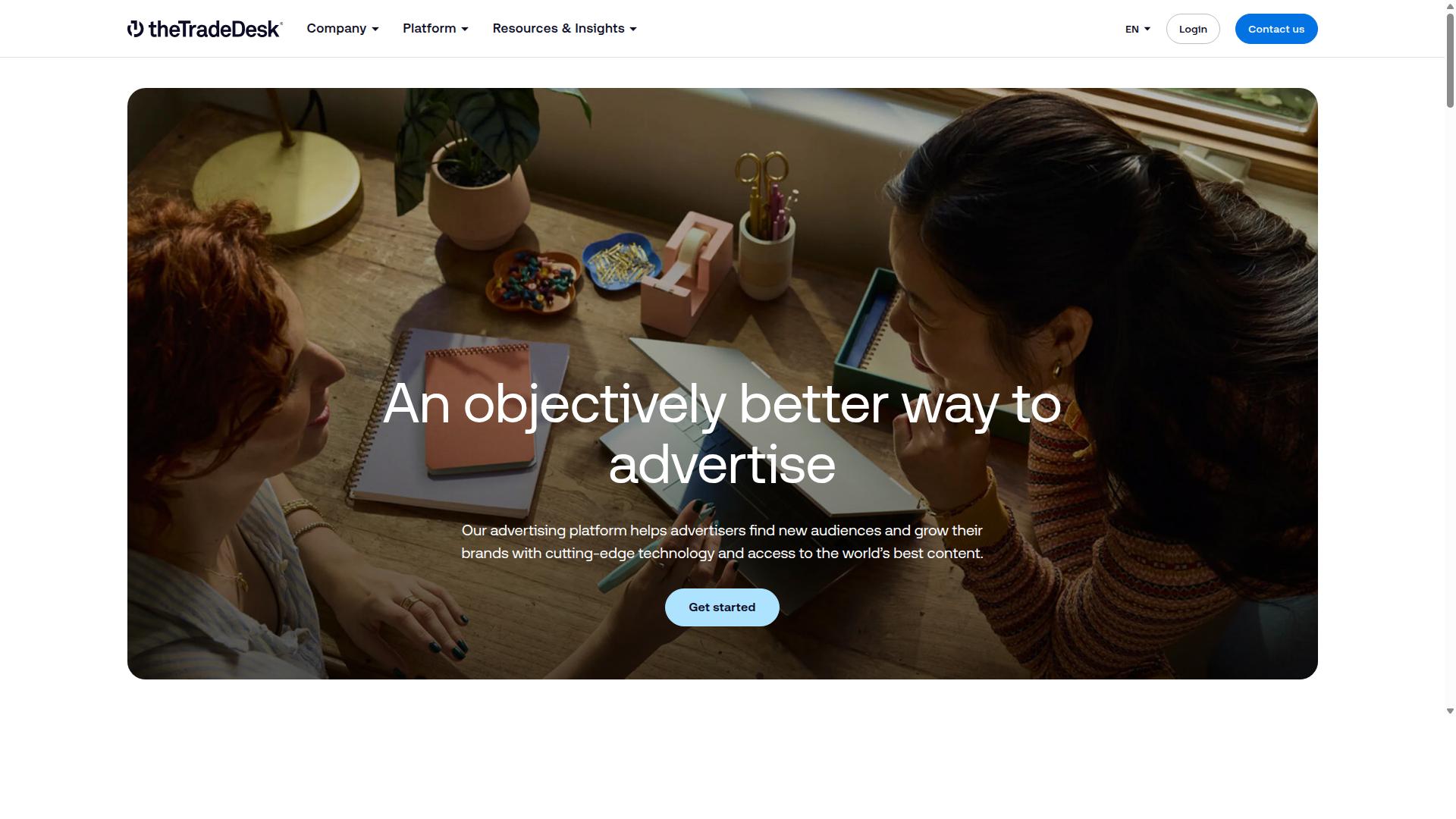 The Trade Desk website